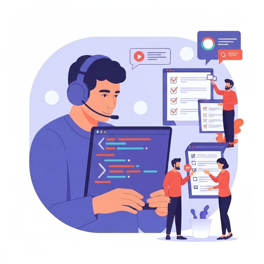 Quality assurance illustration with testing and validation