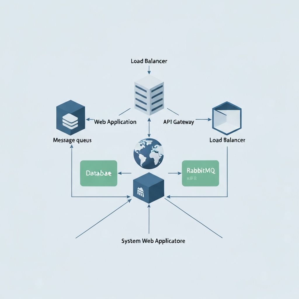 High-level system architecture showing frontend, backend APIs, and CI/CD flow